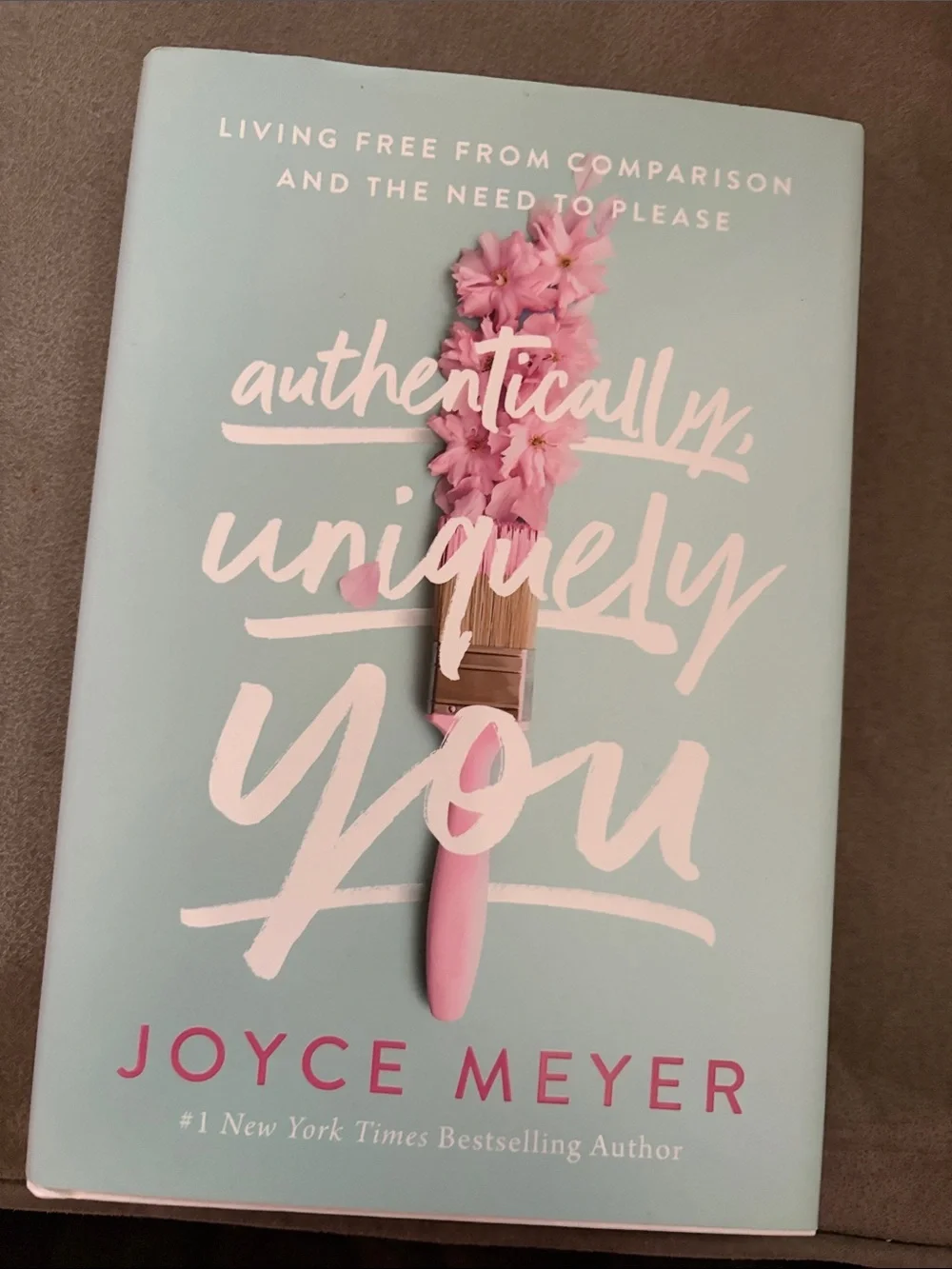 Authentically Uniquely You by Joyce Meyer - Aqua & Pink Hardcover